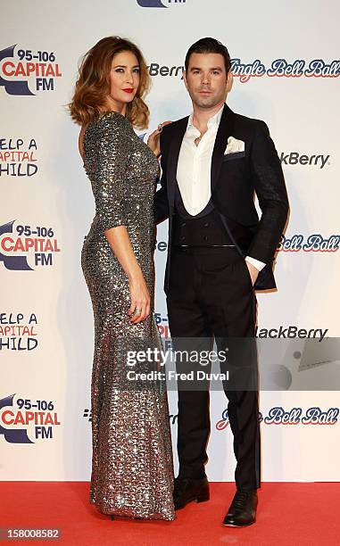 Lisa Snowdon and Dave Berry attend the Capital FM Jingle Bell Ball at 02 Arena on December 8, 2012 in London, England.