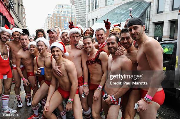 More than 700 runners participate in the 2012 Boston Santa Speedo Run, sponsored by Universal Studios Home Entertainment release of TED on DVD, as a...