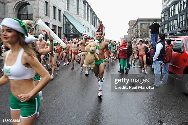 More than 700 runners participate in the 2012 Boston Santa Speedo Run, sponsored by Universal Studios Home Entertainment release of TED on DVD, as a...