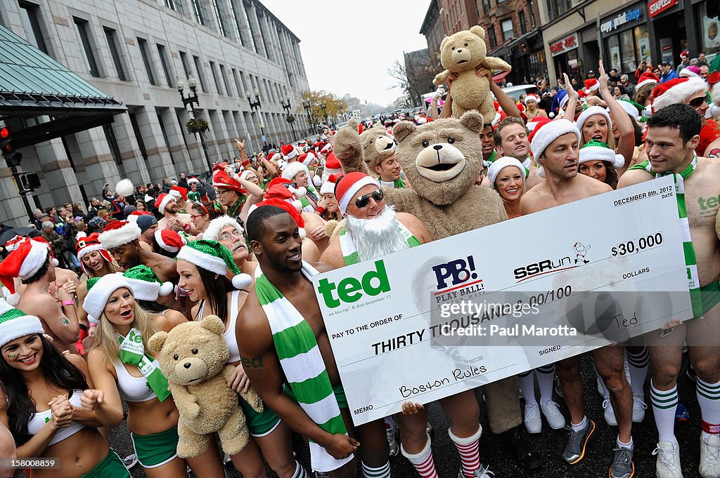 The 2012 Boston Santa Speedo Run