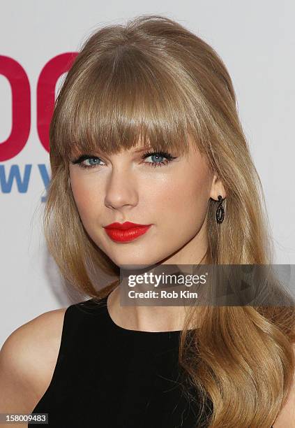 Taylor Swift attends Z100's Jingle Ball 2012 presented by Aeropostale at Madison Square Garden on December 7, 2012 in New York City.