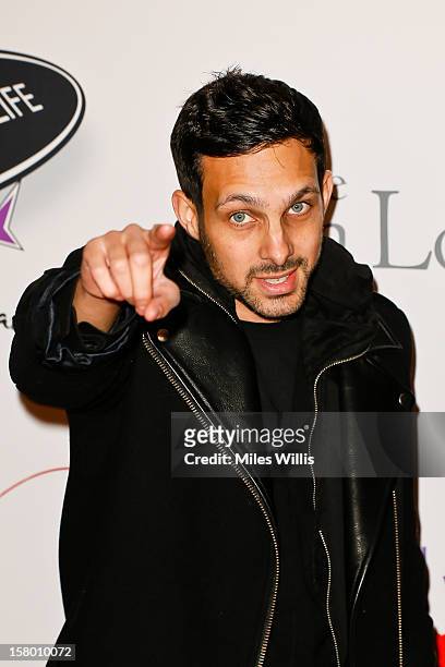 Magician Dynamo arrives at the Noble Gift Gala held at the ME Hotel on December 8, 2012 in London, England.