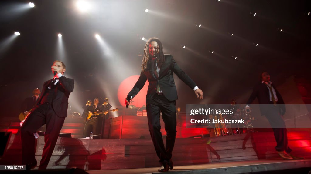 Seeed Singer Singers Peter Fox, Delle and Boundzound of the German reggae band ...