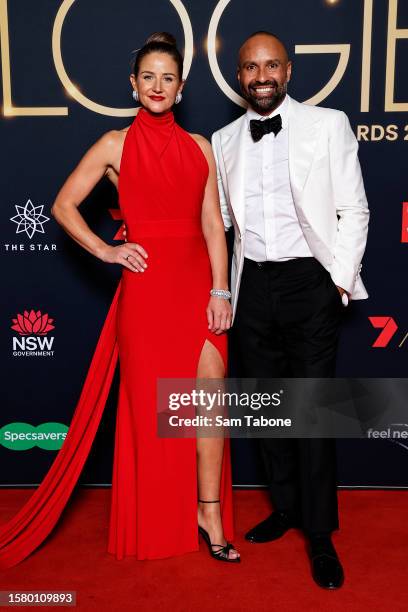 Michelle Payne and Archie Thompson attend the 63rd TV WEEK Logie Awards at The Star, Sydney on July 30, 2023 in Sydney, Australia.