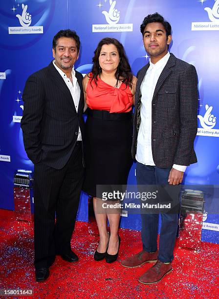 Nitin Ganatra, Nina Wadia and Himesh Patel attend The National Lottery Awards 2012, celebrating the UK's favourite Lottery-funded projects and the...