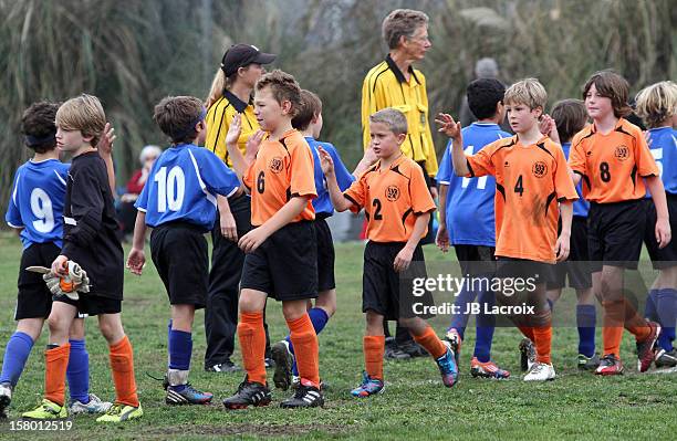 Deacon Phillippe attends a soccer game in Pacific Palisades on December 8, 2012 in Los Angeles, California.