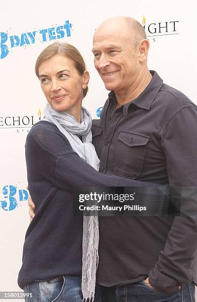 Actor Corbin Bernsen and wife Amanda Pays attend "3 Day Test" - Los Angeles Premiere at Downtown Independent Theatre on December 8, 2012 in Los...