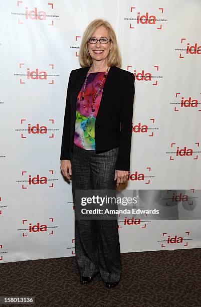 Writer Cathleen Young arrives at the International Documentary Association's 2012 IDA Documentary Awards at The Directors Guild Of America on...