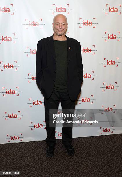 Director and producer Micha X. Peled arrives at the International Documentary Association's 2012 IDA Documentary Awards at The Directors Guild Of...