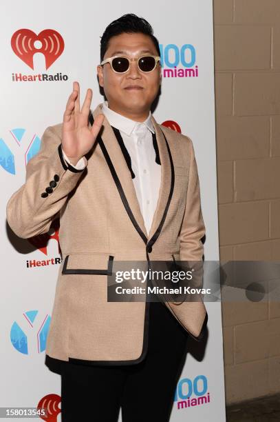 Psy attends the Y100's Jingle Ball 2012 at the BB&T Center on December 8, 2012 in Miami.