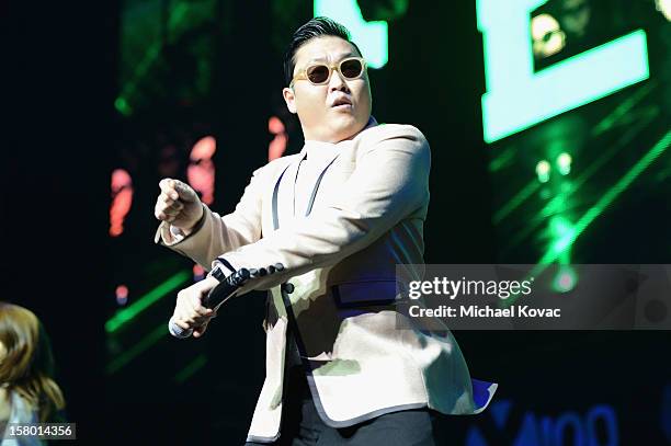 Performs onstage during the Y100's Jingle Ball 2012 at the BB&T Center on December 8, 2012 in Miami.