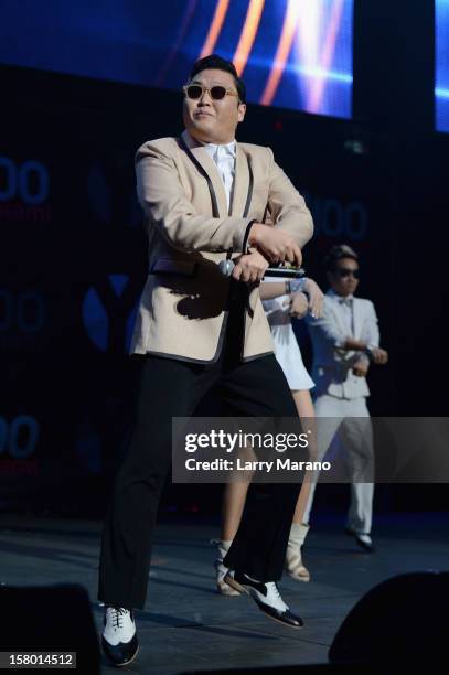 Performs onstage during the Y100's Jingle Ball 2012 at the BB&T Center on December 8, 2012 in Miami.