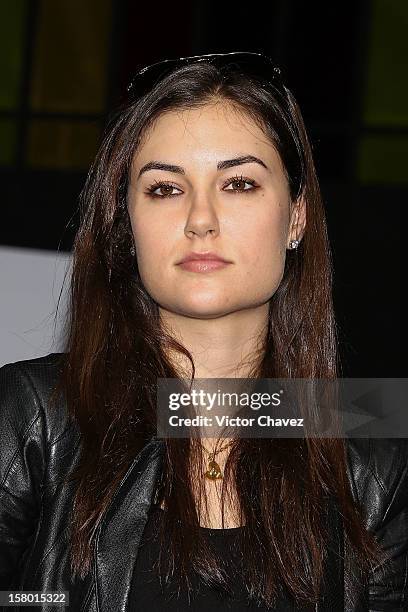 Actress Sasha Grey attends a press conference to promote her DJ set at the Babiliona Show Center on December 8, 2012 in Mexico City, Mexico.