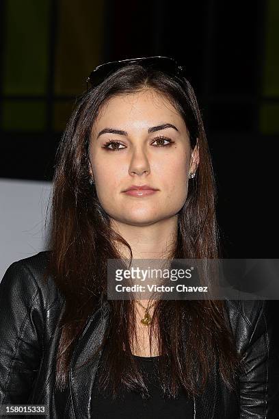 Actress Sasha Grey attends a press conference to promote her DJ set at the Babiliona Show Center on December 8, 2012 in Mexico City, Mexico.