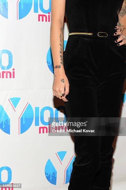 Cher Lloyd attends the Y100's Jingle Ball 2012 at the BB&T Center on December 8, 2012 in Miami.