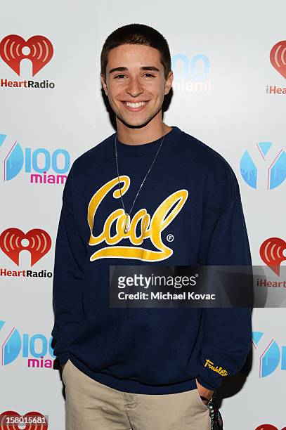 Jake Miller attends the Y100's Jingle Ball 2012 at the BB&T Center on December 8, 2012 in Miami.