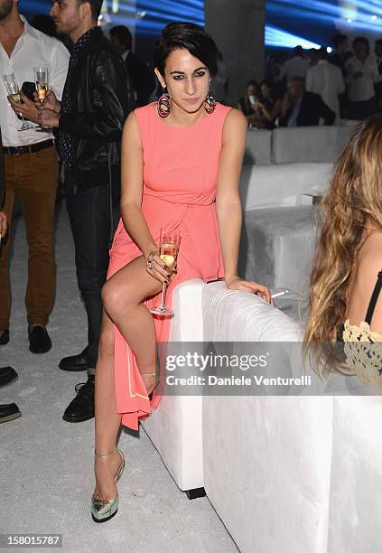 Delfina Fend attends a party as Moncler Celebrates Its 60th Anniversary At Art Basel Miami Beach on December 7, 2012 in Miami Beach, Florida.