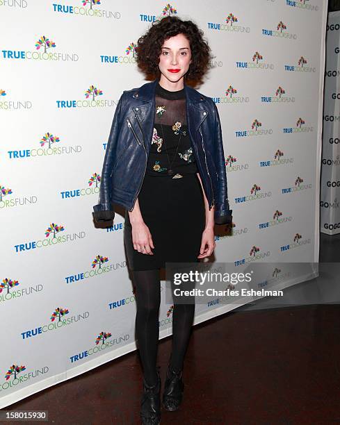 Singer Annie Clark aka St. Vincent arrives at The Beacon Theatre on December 8, 2012 in New York City.