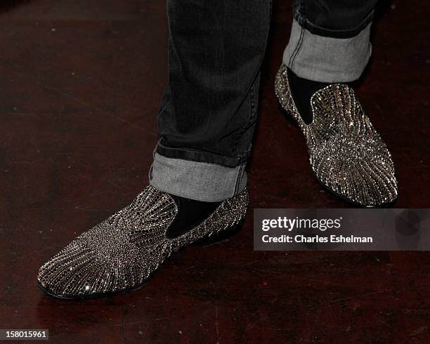 Carson Kressley'a shoes at The Beacon Theatre on December 8, 2012 in New York City.