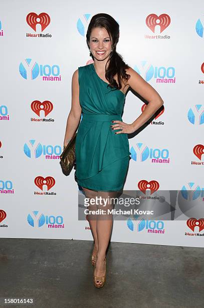Nina attends the Y100's Jingle Ball 2012 at the BB&T Center on December 8, 2012 in Miami.