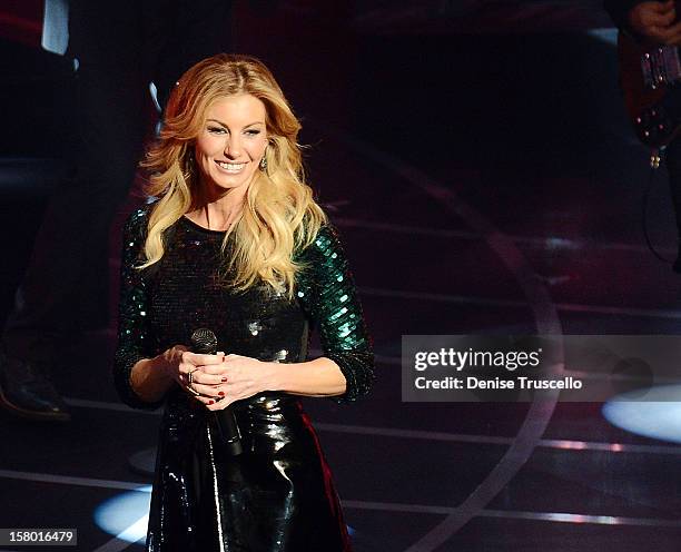 Singer/songwriter Faith Hill performs during the opening weekend of her limited-engagement "Soul2Soul" show with her husband, singer Tim McGraw, at...