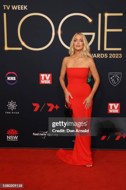 Jackie Henderson attends the 63rd TV WEEK Logie Awards at The Star, Sydney on July 30, 2023 in Sydney, Australia.