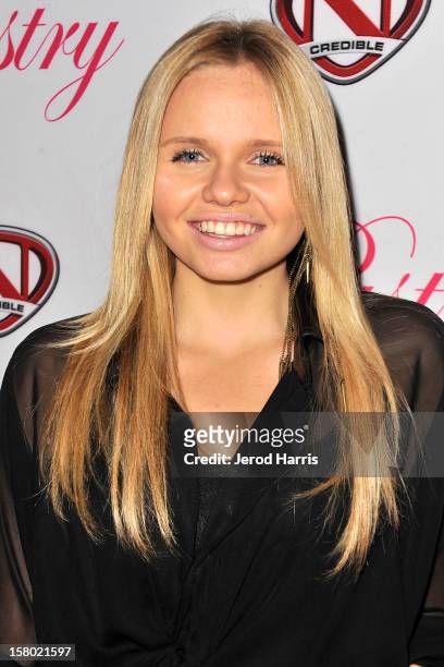Alli Simpson arrives at Pastry Shoes "Skate & Donate" benefitting Toys For Tots on December 8, 2012 in Glendale, California.