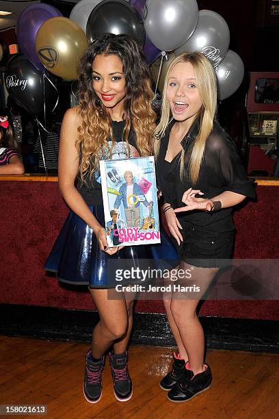Jessica Jarrell and Alli Simpson arrive at Pastry Shoes "Skate & Donate" benefitting Toys For Tots on December 8, 2012 in Glendale, California.