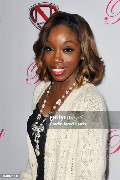 Estelle arrives at Pastry Shoes "Skate & Donate" benefitting Toys For Tots on December 8, 2012 in Glendale, California.