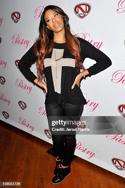 Vanessa Simmons arrives at Pastry Shoes "Skate & Donate" benefitting Toys For Tots on December 8, 2012 in Glendale, California.