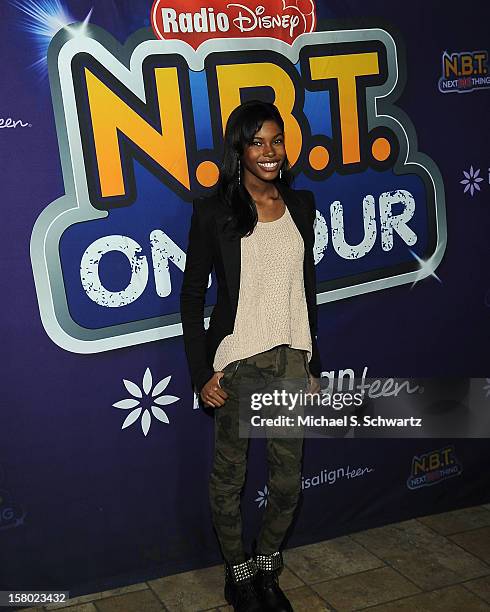 Diamond White arrives at the Radio Disney's 'N.B.T.' Season 5 winner and finale event at The Americana at Brand on December 8, 2012 in Glendale,...
