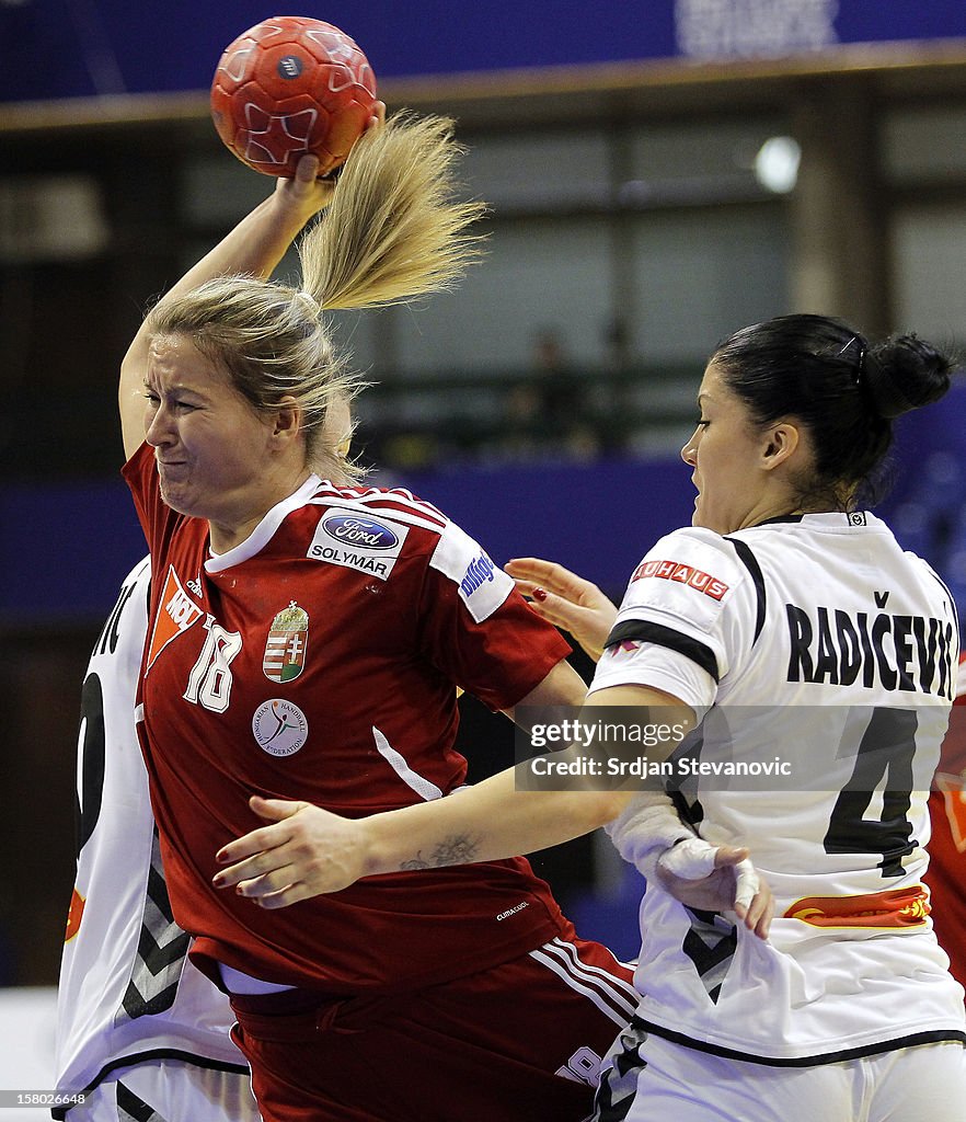 2012 EHF European Women's Handball Championship Main Group II - Hungary v Montenegro