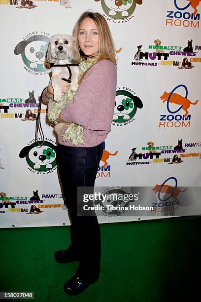 Nadine Stenovitch attends the Lucky Puppy Rescue and Retail grand opening on December 8, 2012 at Lucky Puppy Rescue in Studio City, California.