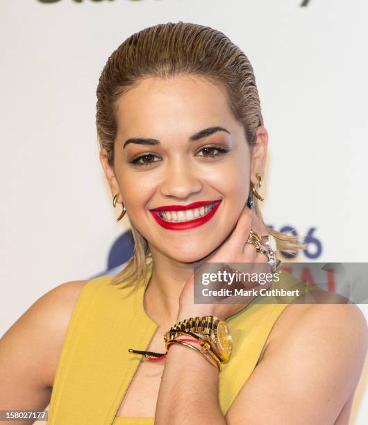 Rita Ora attends the Capital FM Jingle Bell Ball at 02 Arena on December 9, 2012 in London, England.