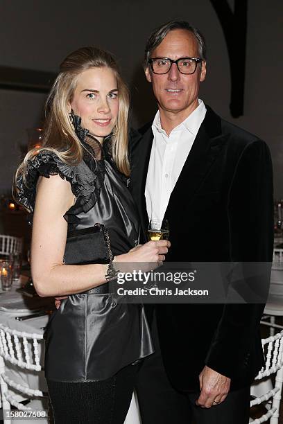 Hannah Comolli and Kevin Comolli attend the VIP backstage dinner ahead of this years Old Vic 24 Hour Musicals Celebrity Gala at The Old Vic Theatre...