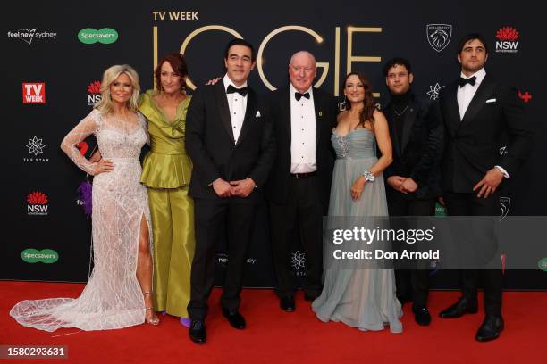 Emily Symons and cast mates from 'Home and Away' attend the 63rd TV WEEK Logie Awards at The Star, Sydney on July 30, 2023 in Sydney, Australia.