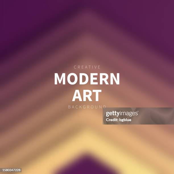 brown abstract background with blurred geometric shapes - arrow 3d render stock illustrations
