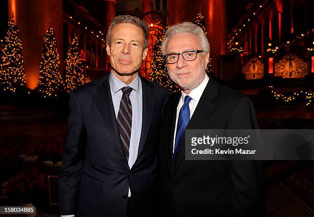 Time Warner Chairman and CEO Jeff Bewkes and CNN's Wolf Blitzer attend TNT Christmas in Washington 2012 at National Building Museum on December 9,...