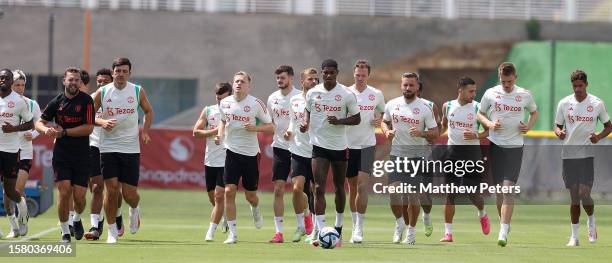 Harry Maguire, Jadon Sancho, Donny van de Beek, Marcus Rashford, Mason Mount, Omari Forson, Jonny Evans, Luke Shaw, Casemiro, Scott McTominay,...