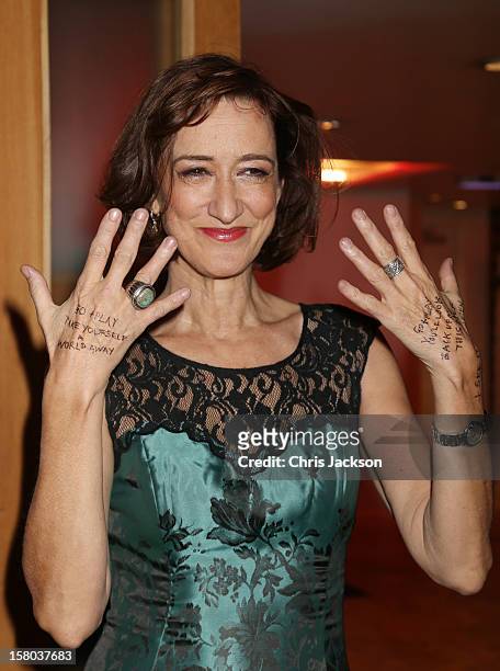 Haydn Gwynne attends the post-show party, The 25th Hour, following The Old Vic's 24 Hour Musicals Celebrity Gala 2012 during which guests drank Jack...