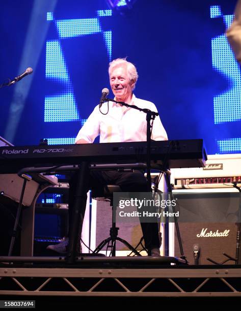 Andrew Bown of Status Quo performs at Quofestive at the BIC on December 9, 2012 in Bournemouth, England.