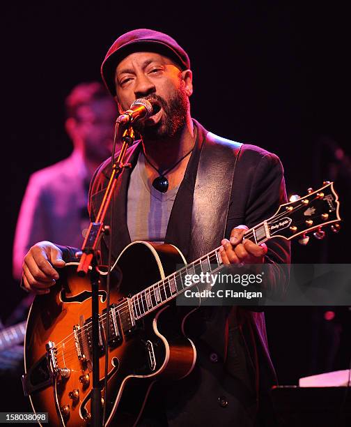 Guest musician at The Last Waltz Tribute Concert at The Warfield Theater on November 24, 2012 in San Francisco, California.