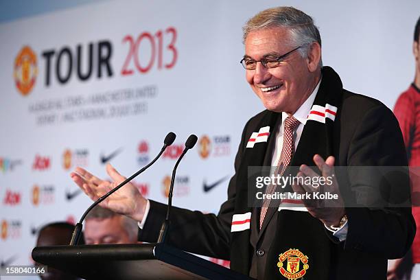 George Souris MP speaks to the media during a press conference at Museum of Contemporary Art on December 10, 2012 in Sydney, Australia. Manchester...