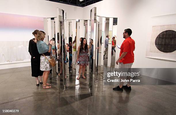 General view of atmosphere at Art Basel Miami Beach 2012 at the Miami Beach Convention Center on December 9, 2012 in Miami Beach, Florida.