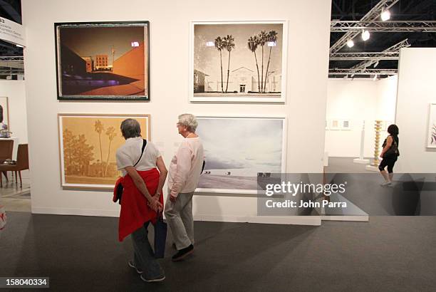 General view of atmosphere at Art Basel Miami Beach 2012 at the Miami Beach Convention Center on December 9, 2012 in Miami Beach, Florida.