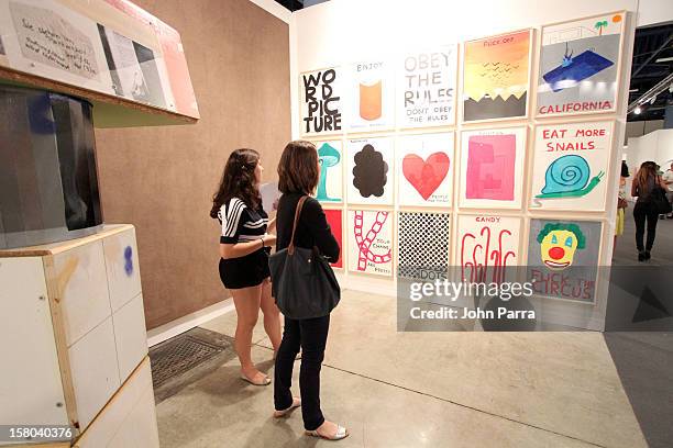 General view of atmosphere at Art Basel Miami Beach 2012 at the Miami Beach Convention Center on December 9, 2012 in Miami Beach, Florida.