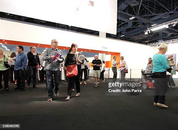 General view of atmosphere at Art Basel Miami Beach 2012 at the Miami Beach Convention Center on December 9, 2012 in Miami Beach, Florida.