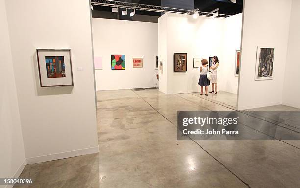 General view of atmosphere at Art Basel Miami Beach 2012 at the Miami Beach Convention Center on December 9, 2012 in Miami Beach, Florida.