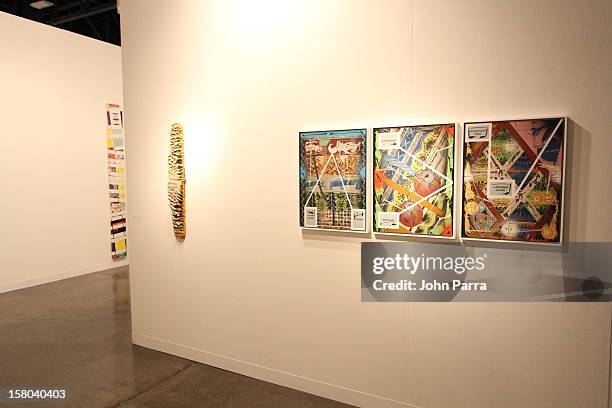 General view of atmosphere at Art Basel Miami Beach 2012 at the Miami Beach Convention Center on December 9, 2012 in Miami Beach, Florida.