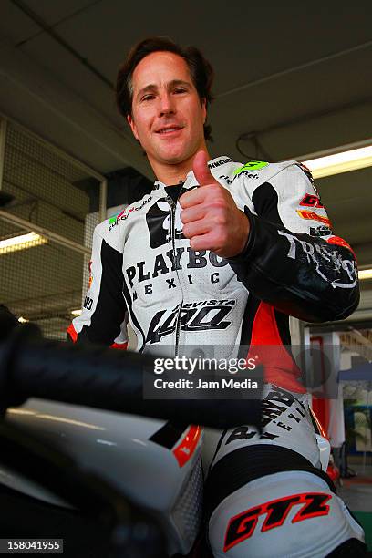 Mario Dominguez during the Racing Bike Capital Grand Prix at Hermanos Rodriguez Race Track on December 9, 2012 in Mexico City, Mexico